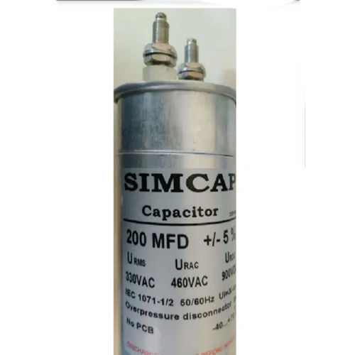 200 MFD 330 VAC Aluminum Can With Bottom Stud Sim Cap Make UPS Application Capacitor