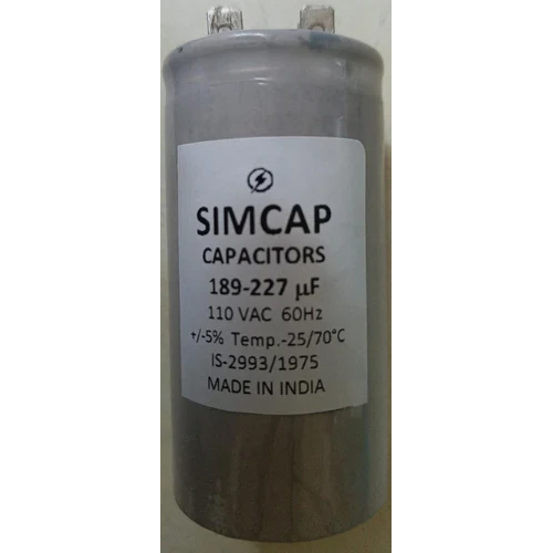 189-227 mfd 110 vac Simcap motor start capacitor