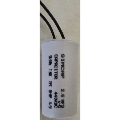 2.5 mfd Simcap plastic lead wire