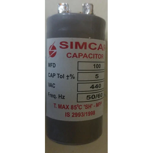 100 Mfd 440 Vac Simcap Motor Start Capacitor