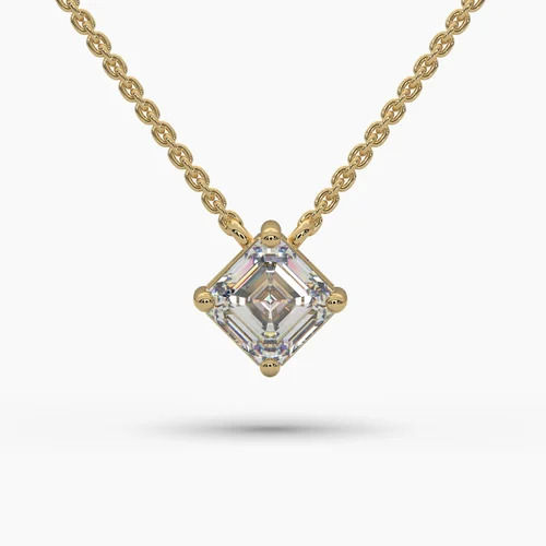 Diamond Solitaire Pendant Necklace