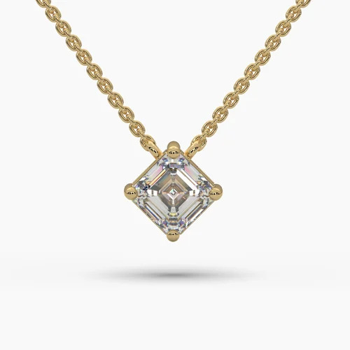 Diamond Solitaire Pendant Necklace