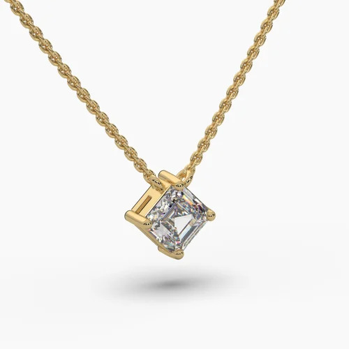 Diamond Solitaire Pendant Necklace