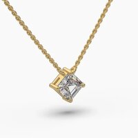 Diamond Solitaire Pendant Necklace