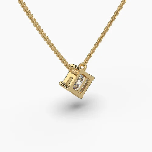 Diamond Solitaire Pendant Necklace