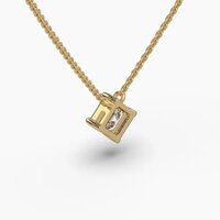 Diamond Solitaire Pendant Necklace