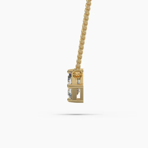 Diamond Solitaire Pendant Necklace