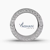 Female diamond gold band ring