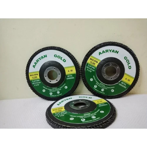 Abrasive Flap Discs - 4", 5", 7" Size Options | Round Shape, Brown & Green Usage