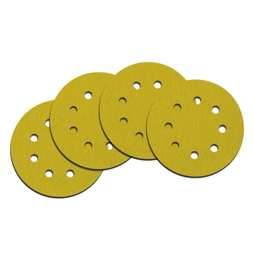 Velcro Disc With Holes - Industrial Use | Yellow, 5" & 6" Sizes, Versatile Velcro Design for Enhanced Performance and Efficiency