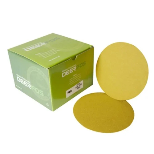 CA331 Deerfos Velcro Disc - Aluminium Material, Custom Sizes Available , Yellow Color for Efficient Sanding Applications