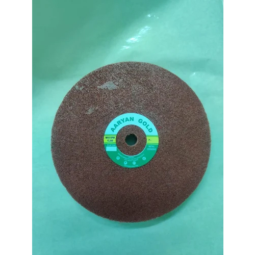 Non Woven Polishing Wheel - Non Woven, 8 Inch, Brown | Ideal For Efficient Polishing And Surface Finishing Tasks