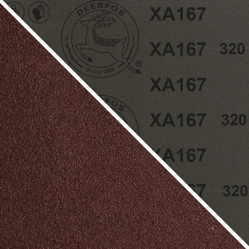 Deerfos XA167 Abrasive Belts - Aluminium Oxide, 50000 mm Length, Brown | Suitable for Soft Wood, Furniture, Plastic, General Metal, Stainless & Carbon Steel
