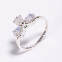 925 Sterling Silver Three Stone Ring