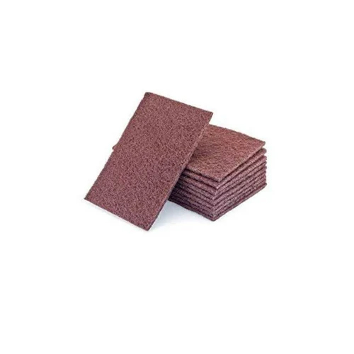 Abrasive Non Woven Polishing Pad - Non Woven Material Various Sizes Available Brown Color | Industrial Usage Durable and Versatile Design