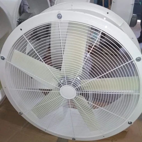 White Casing Tube Axial Fans