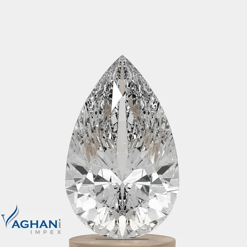 Pear cut lab grown diamond