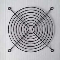 Radiator Fans Finger Guard - Mild Steel, Plain Pattern, Black Coated Finish | Industrial Usage, Finger Safety Barrier, Warranty Included