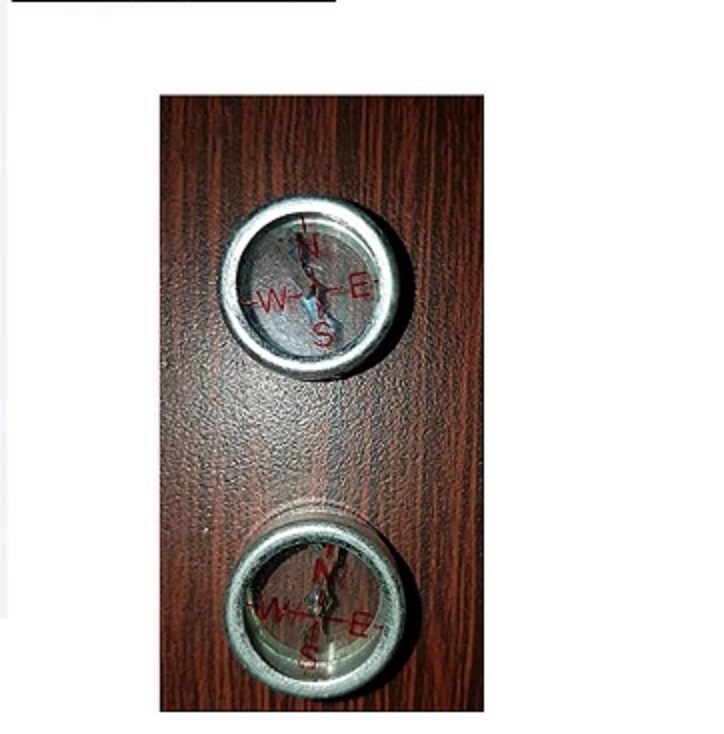Magnetic Compass Both Side Glass