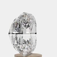Lab grown asscher cut shape diamond