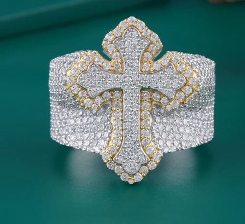 Diamond Cross Ring