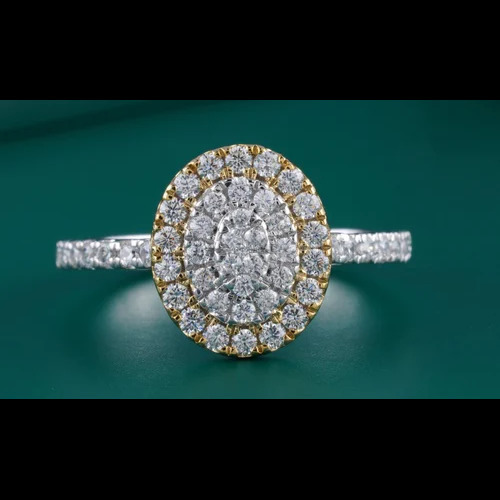 Party Wear Gold Diamond Ring