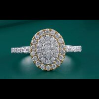 Party Wear Gold Diamond Ring