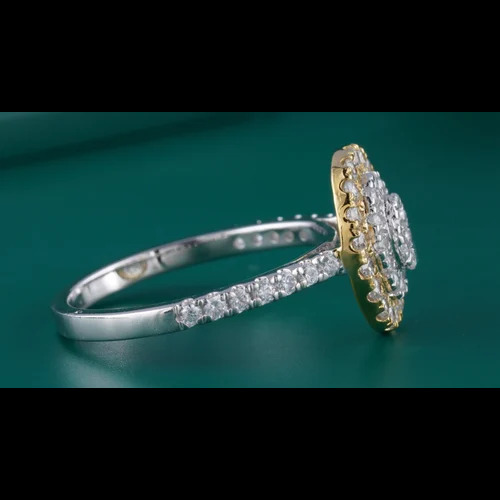 Party Wear Gold Diamond Ring