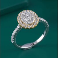 Party Wear Gold Diamond Ring