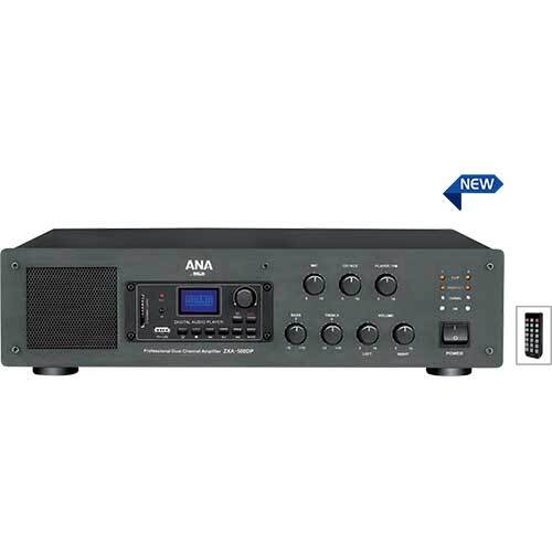 Black Zxa 500Dp Dual Channel Power Amplifier With Digital Player