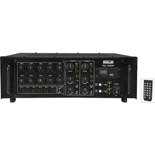 Black Tza 7000 Dp Pa Mixer Amplifiers With Digital Player