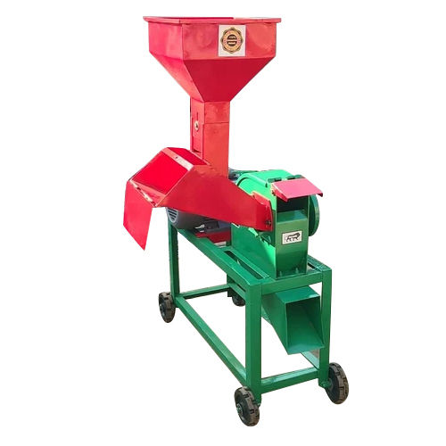 Red 3Hp Electric Motor Operated Chaff Cutter