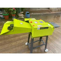 Yellow Horizontal Electric Chaff Cutter
