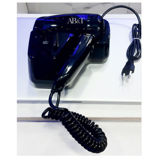 Wall Mounted Black Hair Dryer