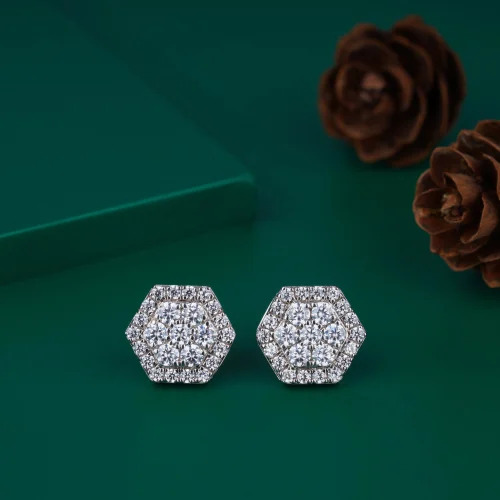 Ladies diamonds Gold Earrings