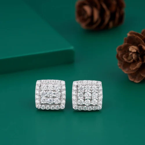 Diamonds Gold Earrings