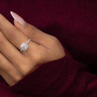 Diamonds Solitaire Ring