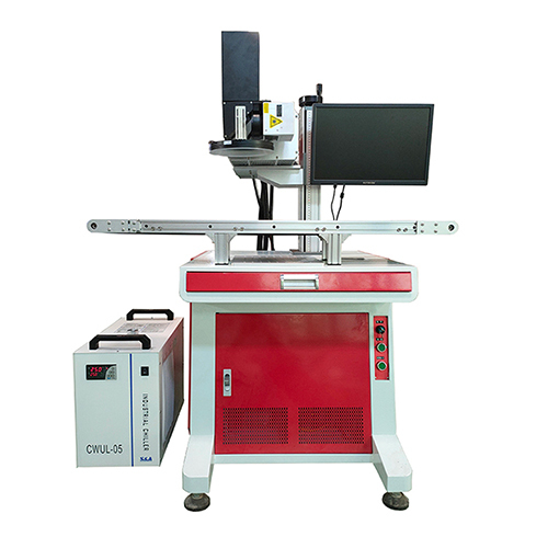 White-Red Camera Ccd Vision Automatic Positioning 10W Uv Laser Marking Machine