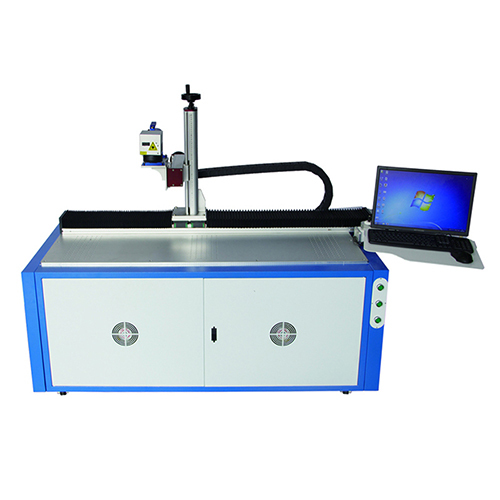 White-Blue Large Format Working Table Metal Ruler Glass Touchpad Laser Marking Machine