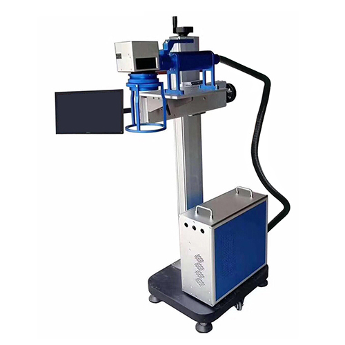 White-Blue Industrial Production Line Laser Marking Machine