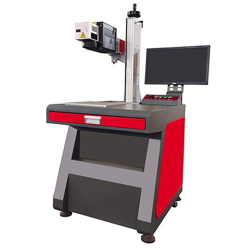 Grey-Red 120W Jpt M7 Mopa 3D Surface Dynamics Engraving Frp Laser Marking Machine