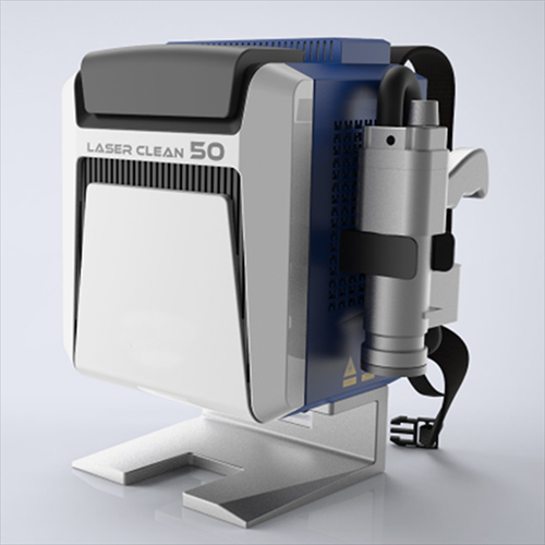 White-Black Backpack Laser Cleaning Machine