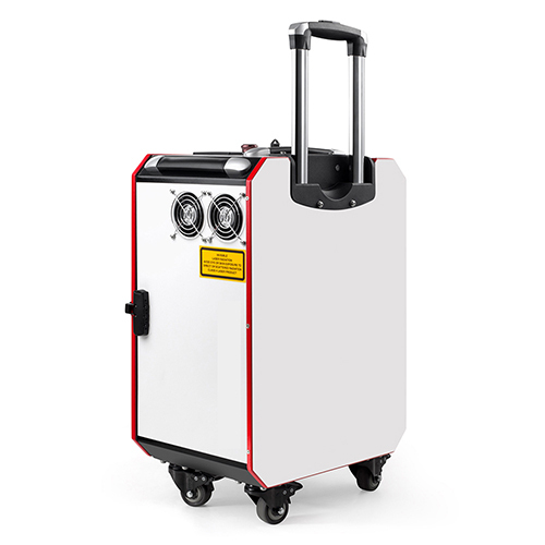 White Trolley Case Laser Cleaning Machine