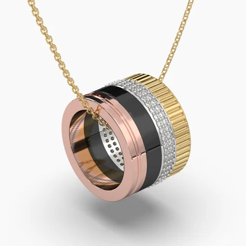 Unique diamond pendant