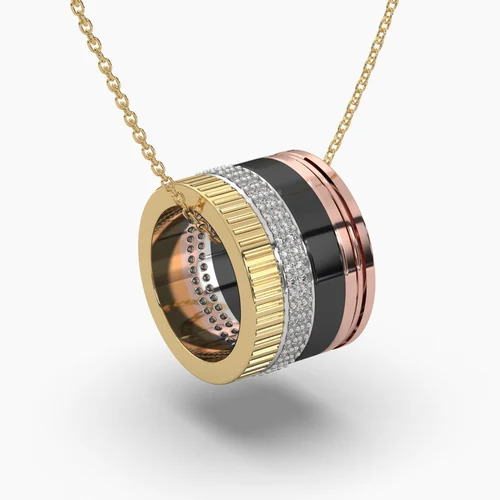 Unique diamond pendant