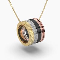 Unique diamond pendant