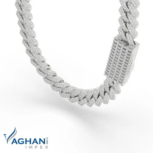 Diamond cuban link gold chain