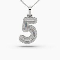 5 Alphabet Diamond Letter Pendant