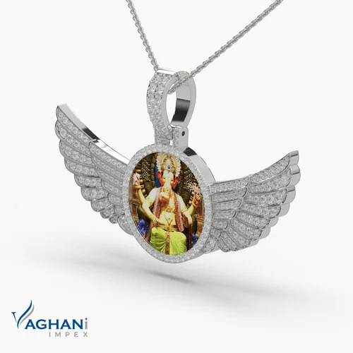 Gold Diamond Memory Pendant