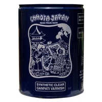 Synthetic Clear Ganpati Varnish - 20 Liter High Gloss Liquid Coating For Wood | 2-year Shelf Life, Room Temperature Storage, 5-hour Drying Time
